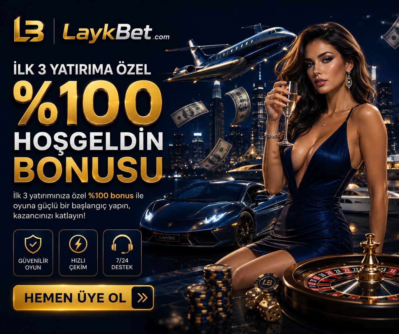 %100 HOŞGELDİN BONUSU