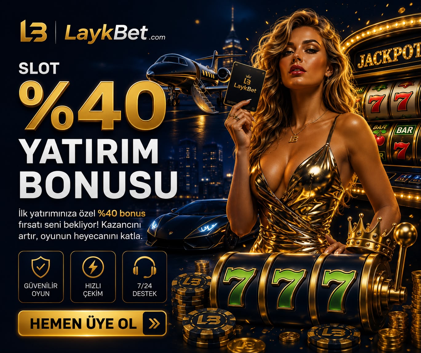 %40 SLOT YATIRIM BONUSU